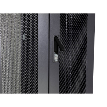 22U Floor Standing Glass Door Rack 600×600 