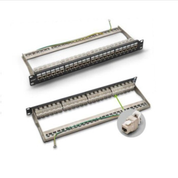 Cat-6 Shielded Patch Panel – 24 Port (FTP)