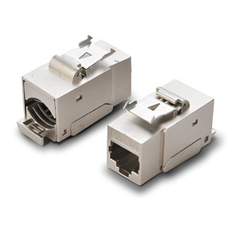 Cat-6A Shielded Keystone Jack – 90° 