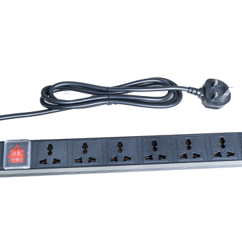 1U Universal PDU 6 Port – 13AMP 
