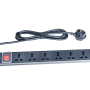 1U Universal PDU 6 Port – 13AMP 