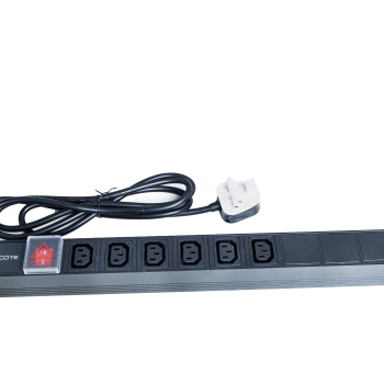 1U Back-to-Back PDU 6 Port IEC C13 – 13AMP 