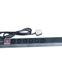 1U Back-to-Back PDU 6 Port IEC C13 – 13AMP 