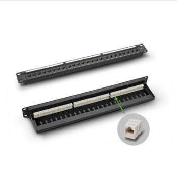 Cat-6 UTP Modular Patch Panel – 24 Port