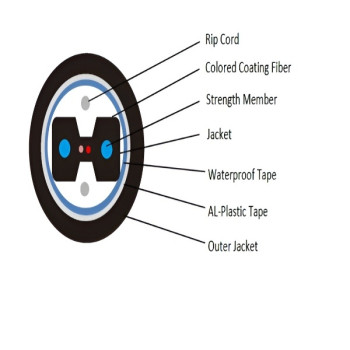 Armour Bow-Type Drop Fiber Optic Cable