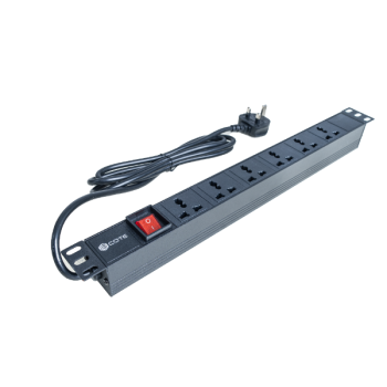 1U Universal PDU 6 Port – 13AMP 
