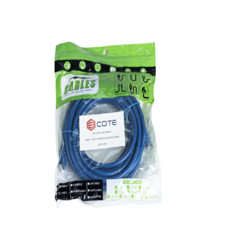 COTE Cat6 UTP Patch Cord – 24AWG Bare Copper, 5 Meter