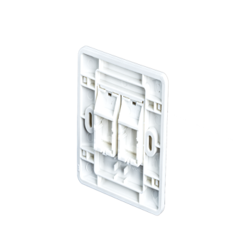 COTE UK Type Face Plate with Shutter – Dual Port